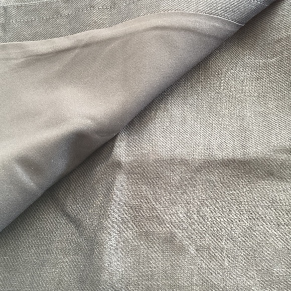 NWT Ann Taylor Linen Blend Navy Skirt with Waist Detail Size 6 - Picture 5 of 8